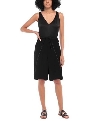 High Woman Shorts & Bermuda Shorts Black Size 4 Polyester, Elastane In Black