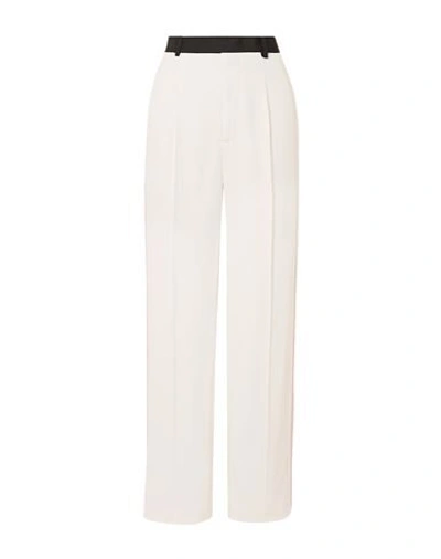 Shop Haider Ackermann Woman Pants White Size 10 Rayon, Silk