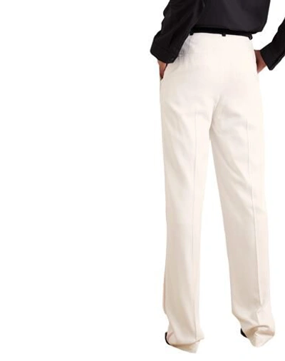 Shop Haider Ackermann Woman Pants White Size 12 Rayon, Silk