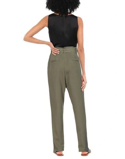 Shop Garcia Casual Pants In Military Green
