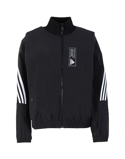 Shop Adidas Originals Adidas W Aknit Trtop Woman Jacket Black Size 2 Polyamide, Elastane