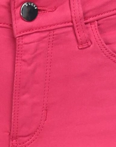 Shop Guess Woman Jeans Fuchsia Size 24w-30l Cotton, Elastomultiester, Elastane In Pink
