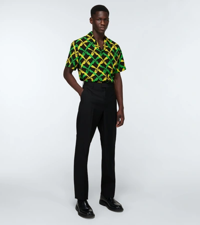 Shop Bottega Veneta Fantasia Short-sleeved Shirt In Multicoloured