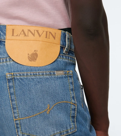 Shop Lanvin Straight-leg Jeans In Blue