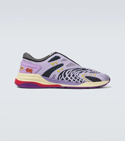 Shop Gucci Ultrapace R Sneakers In Purple