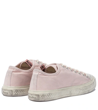 Shop Acne Studios Canvas Sneakers In Pink