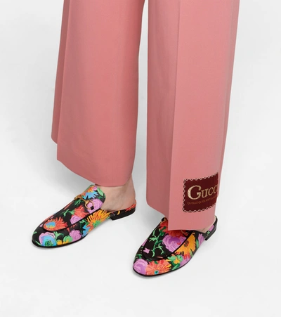 Shop Gucci X Ken Scott Princetown Slippers In Black