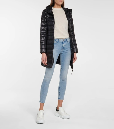Canada Goose Cypress Hooded Quilted Shell Down Jacket In Black