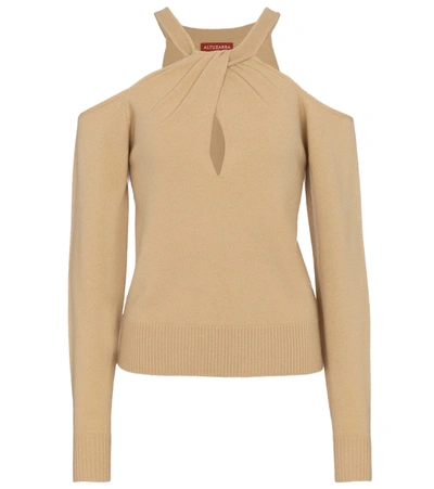 Shop Altuzarra Nasrin Wool And Cashmere Sweater In Beige