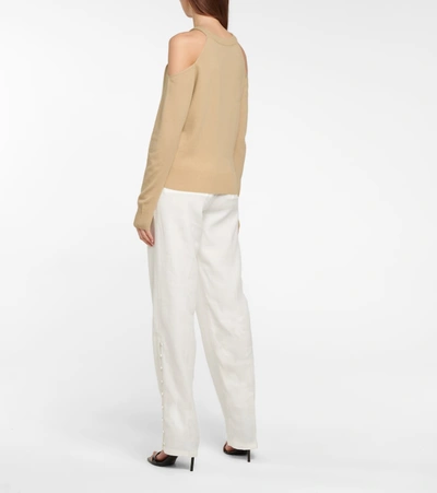 Shop Altuzarra Nasrin Wool And Cashmere Sweater In Beige