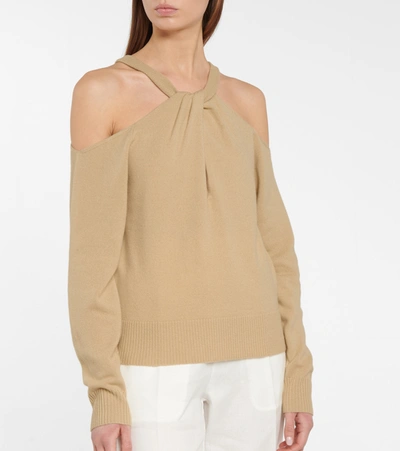 Shop Altuzarra Nasrin Wool And Cashmere Sweater In Beige