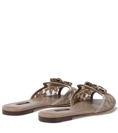 Dolce & Gabbana Taormina Sandals In Beige