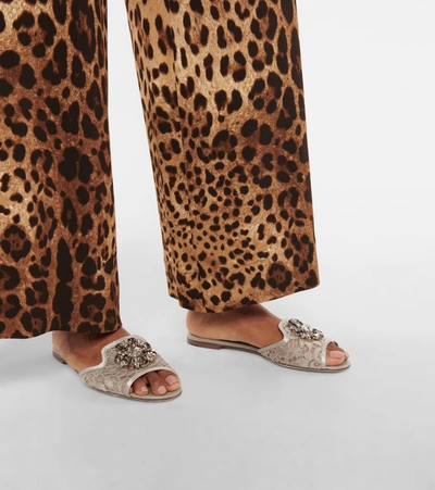 Dolce & Gabbana Taormina Sandals In Beige
