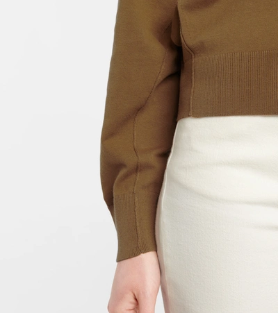 Shop Dorothee Schumacher Easy Comfort Cotton-blend Cardigan In Brown