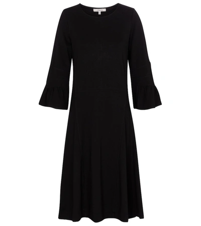 Shop Dorothee Schumacher City Allure Jersey Midi Dress In Black