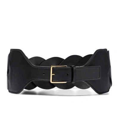 Shop Altuzarra Braided Leather Belt In Black