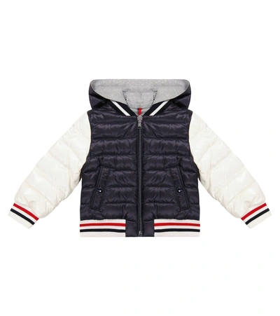 Shop Moncler Baby Doset Down Jacket In Blue