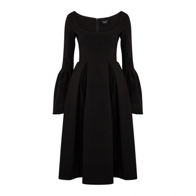 Shop A.w.a.k.e. Black Flared Midi Dress