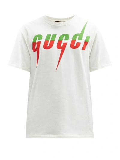 GUCCI, Blade Print T Shirt, Men, Oversized T-Shirts