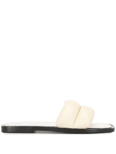 Shop Proenza Schouler Puffy Slide Sandals In White