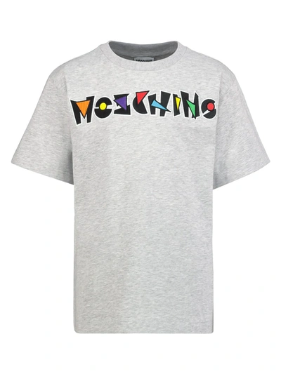 Shop Moschino Kids T-shirt For For Boys And For Girls In Grey