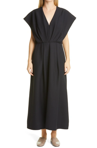 Shop Co V-neck Dress In Black