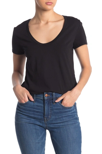 Shop James Perse Casual T-shirt In Black