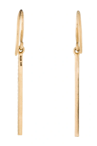 Shop Adornia Fine 14k Yellow Gold Pave Crystal Linear Drop Earrings