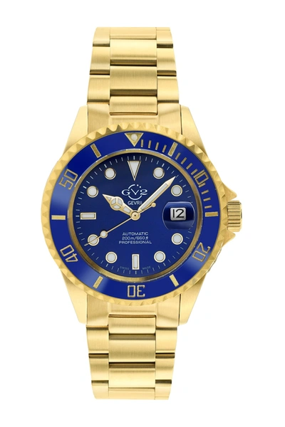 Shop Gevril Liguria Gold Bracelet Watch, 42mm