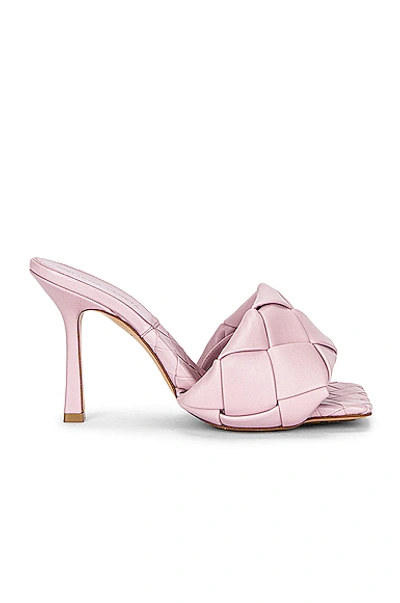 Shop Bottega Veneta The Rubber Lido Sandals In Magnolia