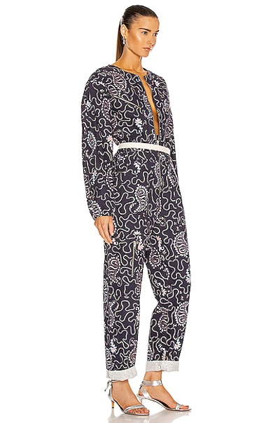 Shop Isabel Marant Étoile Nilaney Jumpsuit In Faded Night