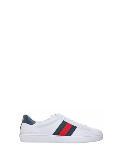 Shop Gucci Ace Sneakers In Bianco