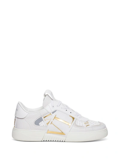 Shop Valentino Vl7n Sneakers In White Leather