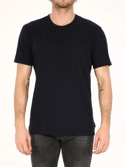 Shop James Perse Cotton T-shirt Blue