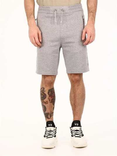 Shop Balmain Bermuda Shorts Gray In Grey