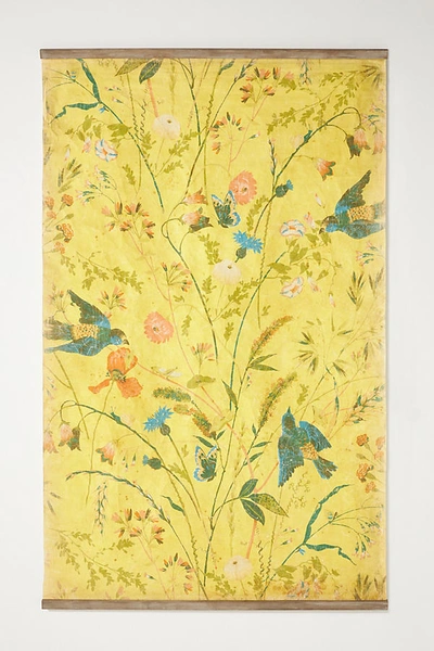 Shop Anthropologie Evie Tapestry In Yellow