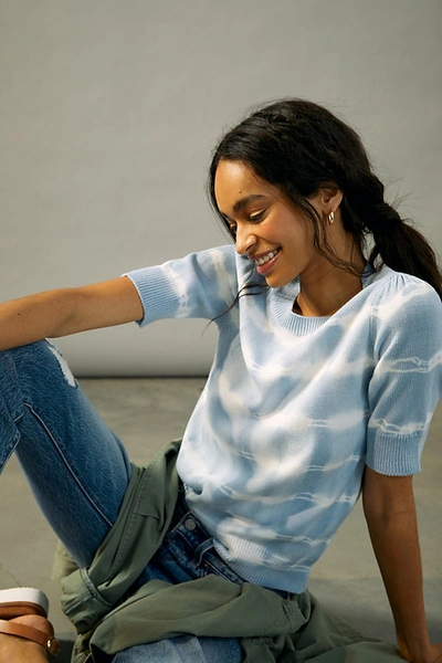 Anthropologie Ollie Tie-dye Sweater Tee In Blue | ModeSens