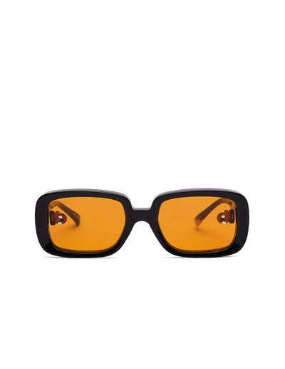 Shop Doublet Orange Square Sunglasses