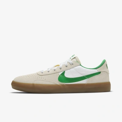 Shop Nike Sb Heritage Vulc Skate Shoe In Summit White,white,gum Light Brown,lucky Green
