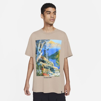 Shop Nike Men's  Acg "crater Lake" Short-sleeve T-shirt In Brown