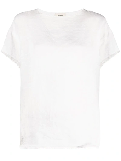 Shop Barena Venezia Lightweight Linent-shirt In White