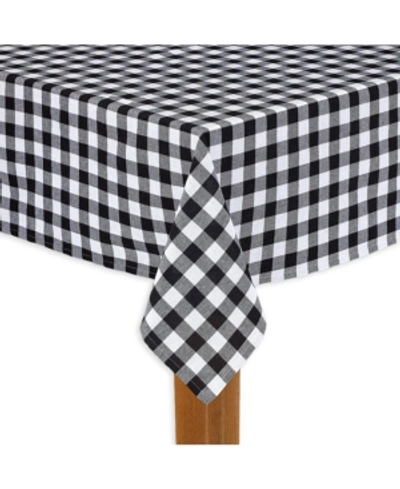 Shop Lintex Buffalo Check Black 100% Cotton Table Cloth For Any Table 52"x52"