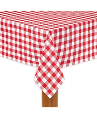 Shop Lintex Buffalo Check Red 100% Cotton Table Cloth For Any Table 60"x120"