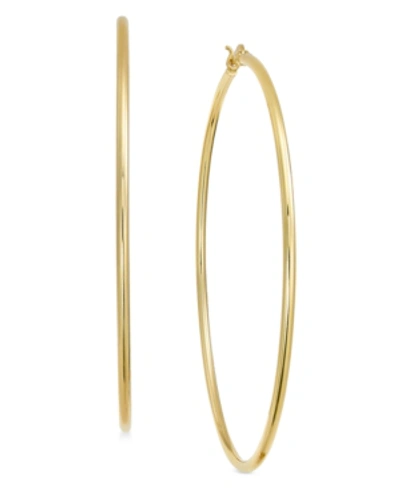 Shop Essentials Silver Plate Or Gold Plate Wire Tube Extra Large Hoop Earrings