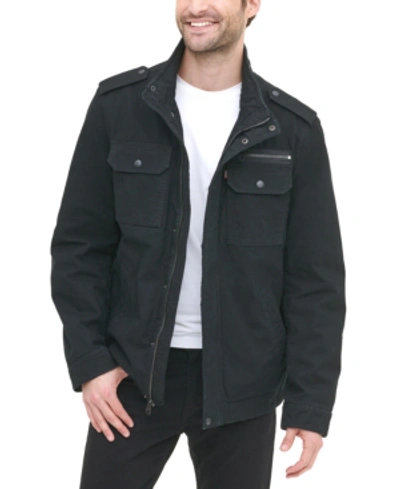 Shop Levi's Men's Field Jacket In Black