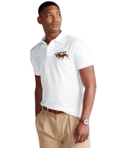 Polo Ralph Lauren Custom Slim Fit Triple-pony Polo Shirt - Short