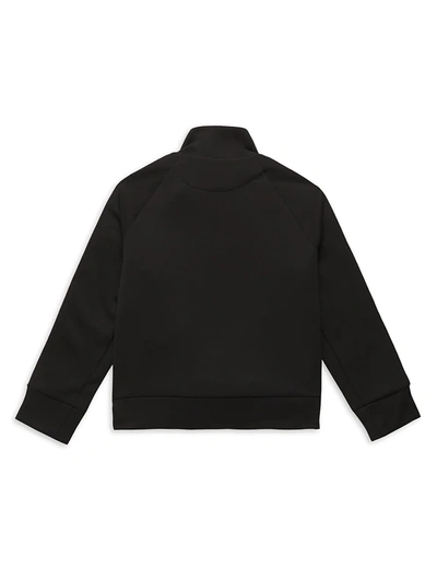 Shop Fendi Little Kid's & Kid's Logo Track Jacket In Black