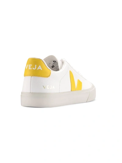 Shop Veja Men's Campo Leather Sneakers In Extra White Tonic