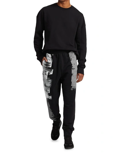 Shop A-cold-wall* Brush Stroke Sweatpants In Black