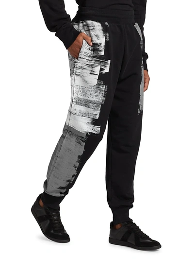 Shop A-cold-wall* Brush Stroke Sweatpants In Black